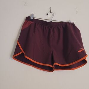 Brooks Running Shorts Women's Medium Orange Maroon